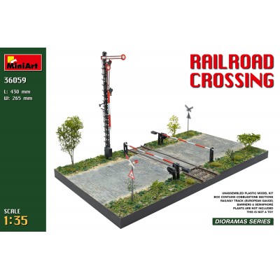 RAILROAD CROSSING - 1/35 SCALE - MINIART 36059